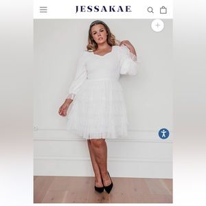 1X JessaKae Maisy Dress in White